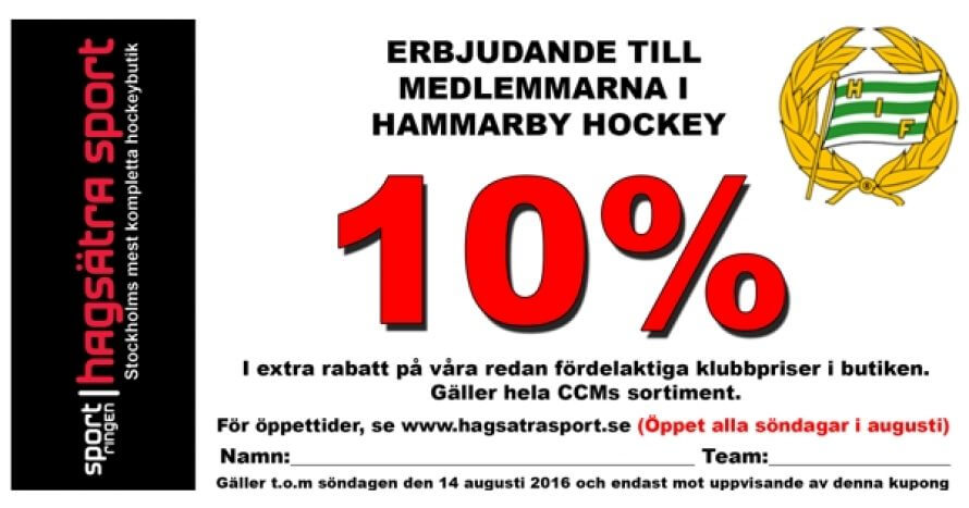 Hammarby Kupong artikelbild