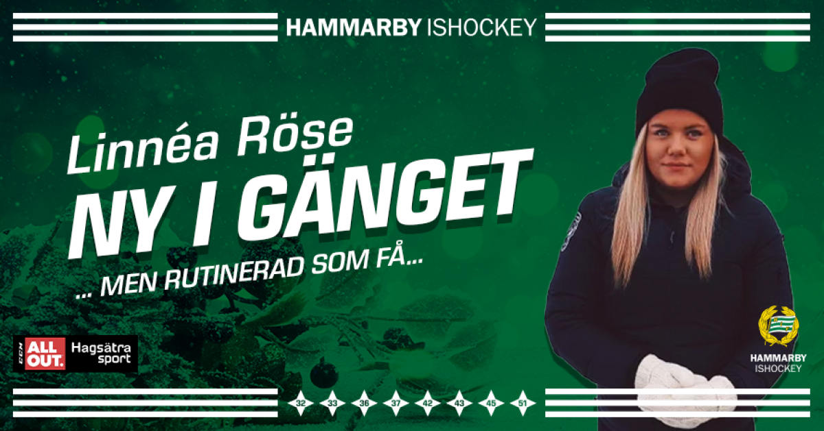 Ny i gänget: Linnéa Röse | Hammarby Hockey